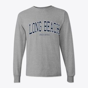 Long Beach Indiana Traditional Classic Long Sleeve T-Shirt