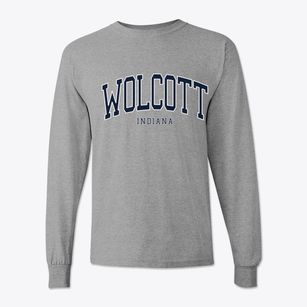 Wolcott Indiana Traditional Classic Long Sleeve T-Shirt