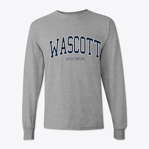 Wascott Wisconsin Traditional Classic Long Sleeve T-Shirt