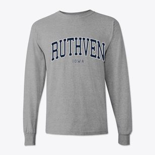 Ruthven Iowa Traditional Classic Long Sleeve T-Shirt