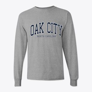 Oak City North Carolina Traditional Classic Long Sleeve T-Shirt