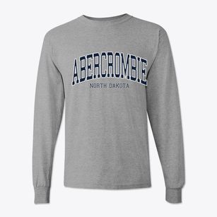 Abercrombie North Dakota Traditional Classic Long Sleeve T-Shirt