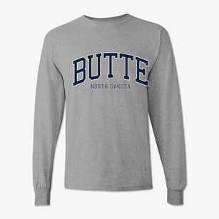 Butte North Dakota Traditional Classic Long Sleeve T-Shirt