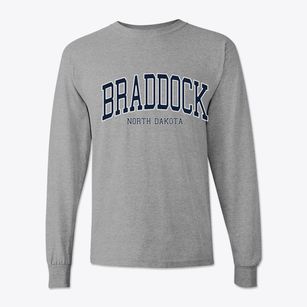 Braddock North Dakota Traditional Classic Long Sleeve T-Shirt