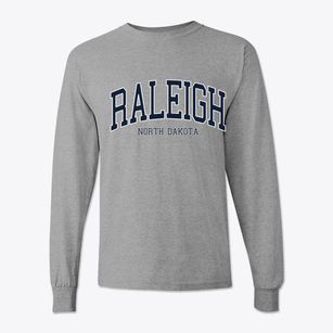 Raleigh North Dakota Traditional Classic Long Sleeve T-Shirt