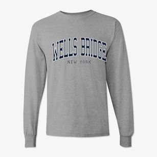Wells Bridge New York Traditional Classic Long Sleeve T-Shirt