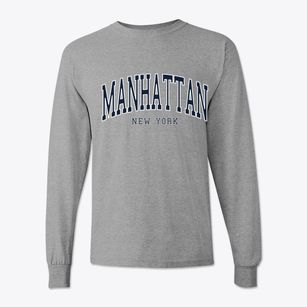 Manhattan New York Traditional Classic Long Sleeve T-Shirt