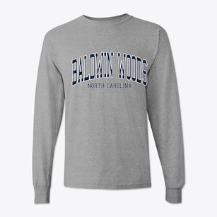 Baldwin Woods North Carolina Traditional Classic Long Sleeve T-Shirt