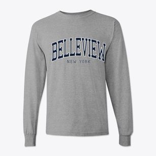 Belleview New York Traditional Classic Long Sleeve T-Shirt