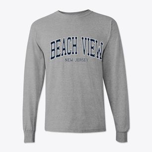 Beach View New Jersey Traditional Classic Long Sleeve T-Shirt