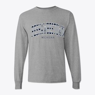 Peshawbestown Michigan Traditional Classic Long Sleeve T-Shirt