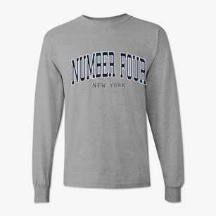 Number Four New York Traditional Classic Long Sleeve T-Shirt