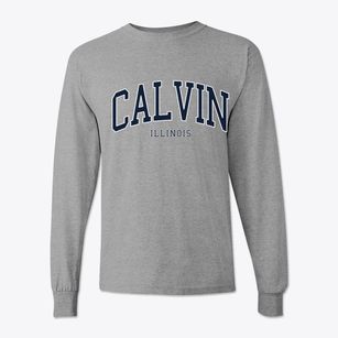 Calvin Illinois Traditional Classic Long Sleeve T-Shirt