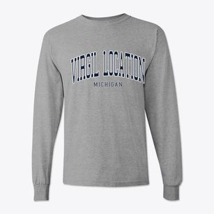 Virgil Location Michigan Traditional Classic Long Sleeve T-Shirt
