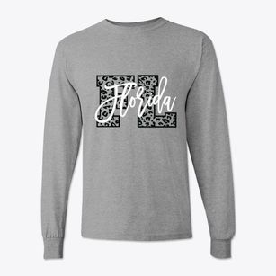  Florida Leopard Text Classic Long Sleeve T-Shirt