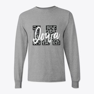  Iowa Leopard Text Classic Long Sleeve T-Shirt
