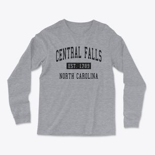 Central Falls North Carolina Classic Established Light Soft Long Sleeve T-Shirt