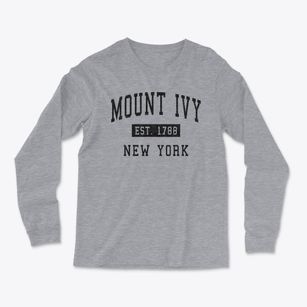 Mount Ivy New York Classic Established Light Soft Long Sleeve T-Shirt