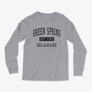 Green Spring Delaware Classic Established Light Soft Long Sleeve T-Shirt