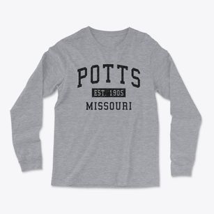 Potts Missouri Classic Established Light Soft Long Sleeve T-Shirt