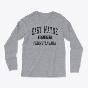 East Wayne Pennsylvania Classic Established Light Soft Long Sleeve T-Shirt