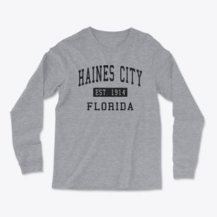 Haines City Florida Classic Established Light Soft Long Sleeve T-Shirt
