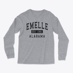 Emelle Alabama Classic Established Light Soft Long Sleeve T-Shirt