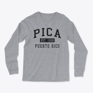 Pica Puerto Rico Classic Established Light Soft Long Sleeve T-Shirt