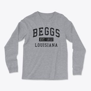 Beggs Louisiana Classic Established Light Soft Long Sleeve T-Shirt