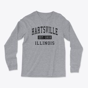 Hartsville Illinois Classic Established Light Soft Long Sleeve T-Shirt