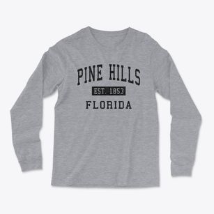 Pine Hills Florida Classic Established Light Soft Long Sleeve T-Shirt