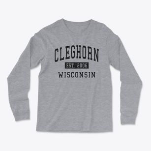 Cleghorn Wisconsin Classic Established Light Soft Long Sleeve T-Shirt