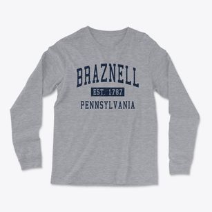 Braznell Pennsylvania Classic Established Light Soft Long Sleeve T-Shirt