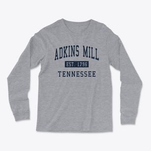 Adkins Mill Tennessee Classic Established Light Soft Long Sleeve T-Shirt