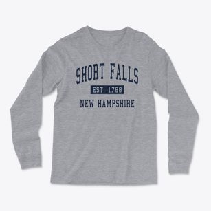 Short Falls New Hampshire Classic Established Light Soft Long Sleeve T-Shirt