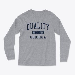 Quality Georgia Classic Established Light Soft Long Sleeve T-Shirt