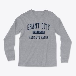Grant City Pennsylvania Classic Established Light Soft Long Sleeve T-Shirt