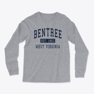 Bentree West Virginia Classic Established Light Soft Long Sleeve T-Shirt