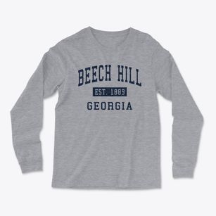 Beech Hill Georgia Classic Established Light Soft Long Sleeve T-Shirt