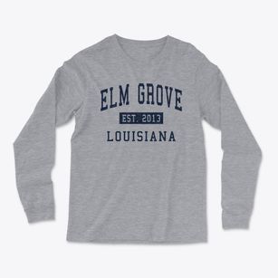 Elm Grove Louisiana Classic Established Light Soft Long Sleeve T-Shirt