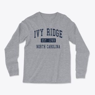 Ivy Ridge North Carolina Classic Established Light Soft Long Sleeve T-Shirt