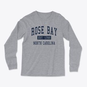 Rose Bay North Carolina Classic Established Light Soft Long Sleeve T-Shirt