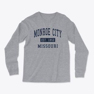 Monroe City Missouri Classic Established Light Soft Long Sleeve T-Shirt