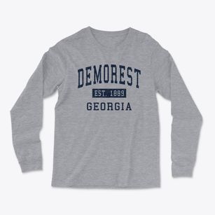 Demorest Georgia Classic Established Light Soft Long Sleeve T-Shirt