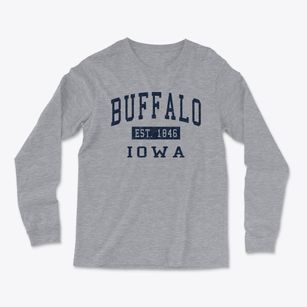 Buffalo Iowa Classic Established Light Soft Long Sleeve T-Shirt
