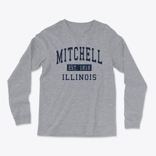 Mitchell Illinois Classic Established Light Soft Long Sleeve T-Shirt