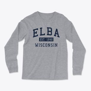 Elba Wisconsin Classic Established Light Soft Long Sleeve T-Shirt