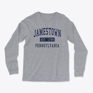 Jamestown Pennsylvania Classic Established Light Soft Long Sleeve T-Shirt
