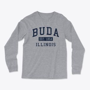 Buda Illinois Classic Established Light Soft Long Sleeve T-Shirt