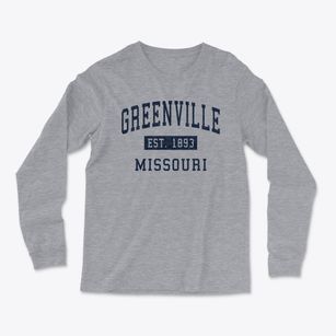 Greenville Missouri Classic Established Light Soft Long Sleeve T-Shirt